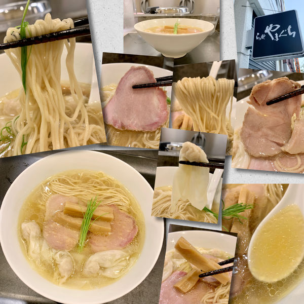 「塩鶏そば1080円＋ワンタン」@らぁ麺 やまぐちの写真