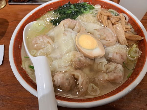 「ワンタン麺塩」@広州市場 五反田店の写真