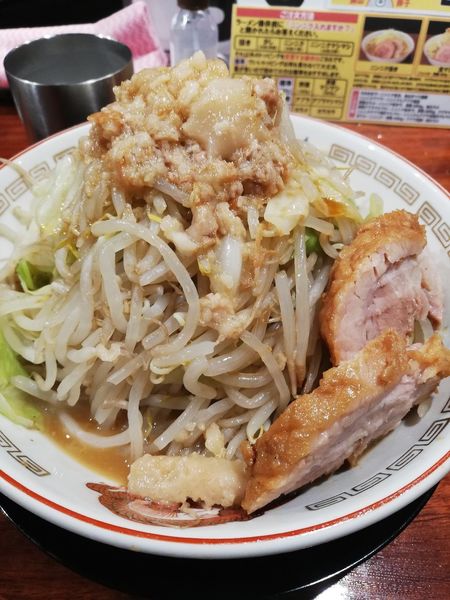 「ミニラーメン 野菜ニンニクアブラ」@豚山 関内店の写真