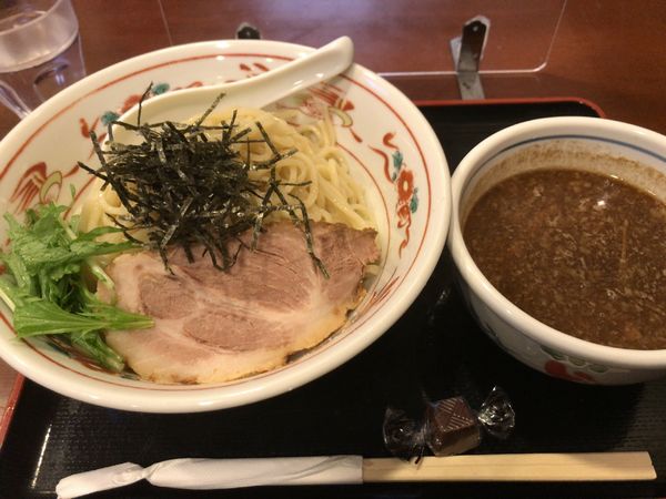 「つけ麺もりそば(大)」@らーめん登楽 ふみやの写真