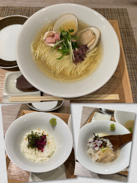 「地はまぐり中華そば（塩）＋〆のご飯」@LOKAHiの写真