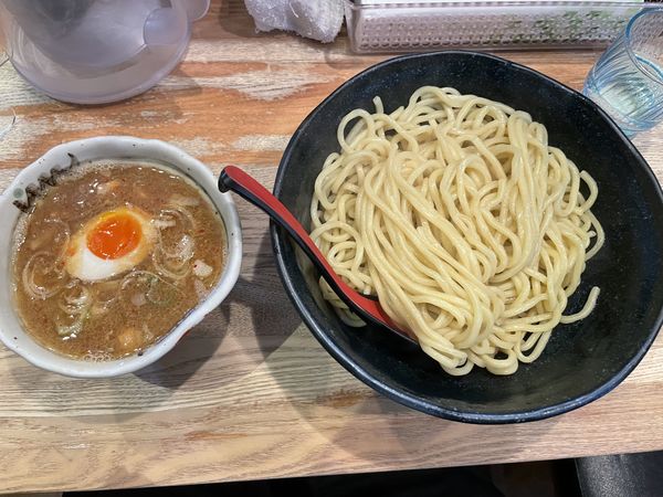 「醤油つけ麺　大盛り」@つけ麺道 たけしの写真