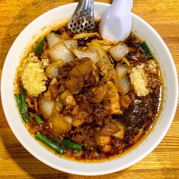 「スタ満ソバ ¥900 小ライス ¥60」@元祖スタミナ満点らーめんすず鬼 赤坂店の写真