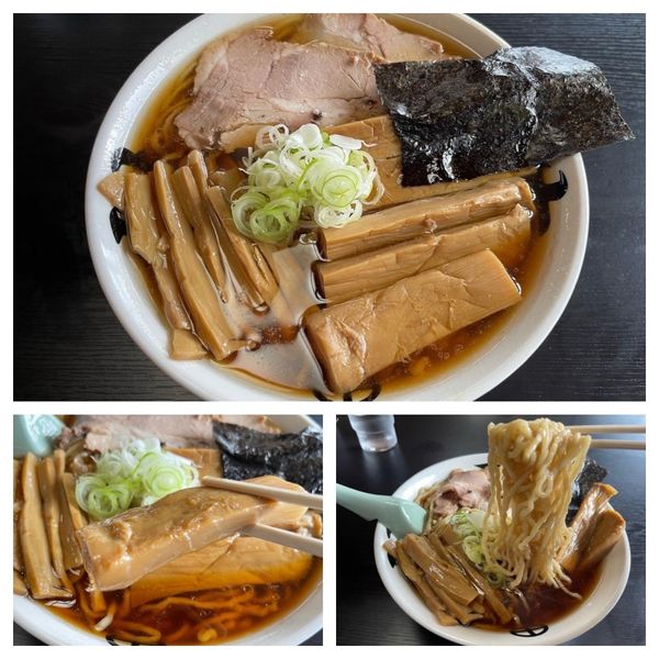 「メンマ中華そば 900円・チャーシュー2枚 140円」@中華そば処 琴平荘の写真