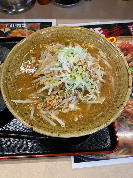 「味噌ラーメン➕半チャーハン（ランチ）900円」@らいもん 木更津店の写真