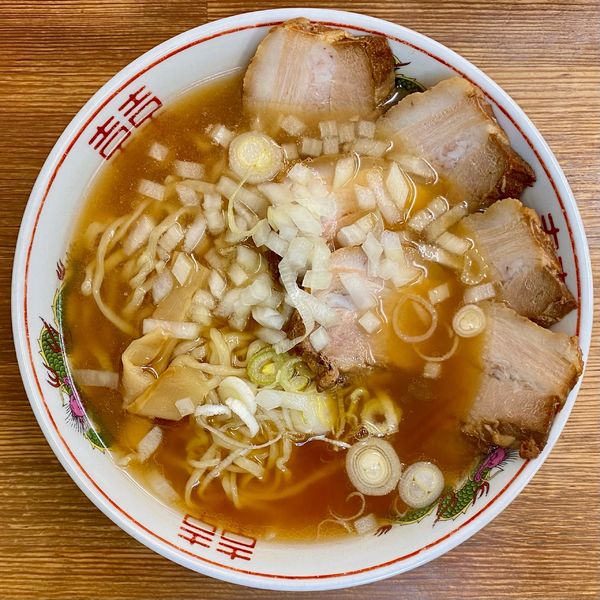 「チャーシューメン ¥1000円（玉ねぎ¥0円）」@喜多方食堂 浅草本店の写真
