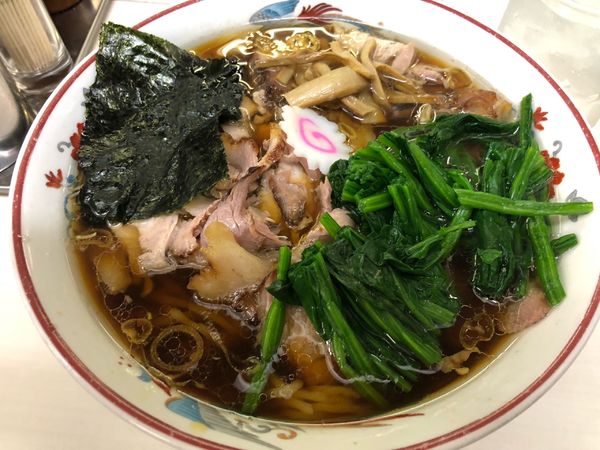 「青島チャーシュー大盛950円+ほうれん草100円」@青島食堂 秋葉原店の写真