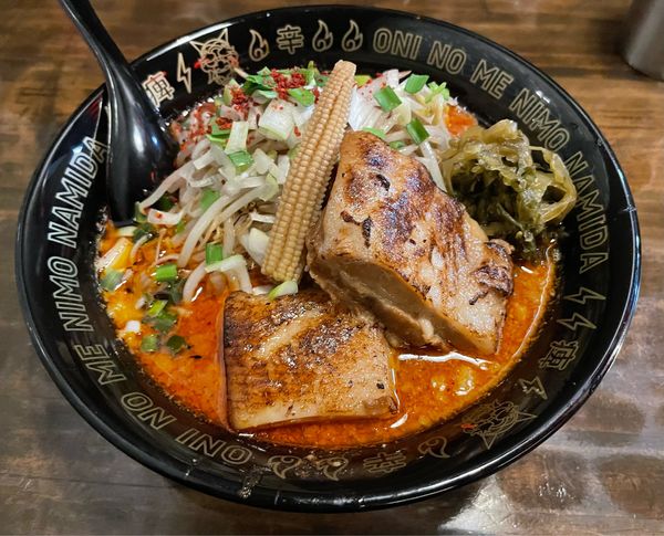 「肉増しシビカラ味噌らー麺 ￥1100」@シビカラ味噌らー麺 鬼の目にも涙の写真