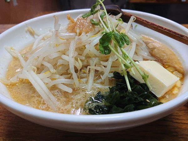 「味噌一もやしバター(太麺)」@味噌一 高円寺店の写真
