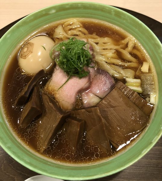 「手打中華蕎麦醤油980円➕マシめんま200円➕味玉(無料)」@手打麺祭 かめ囲の写真