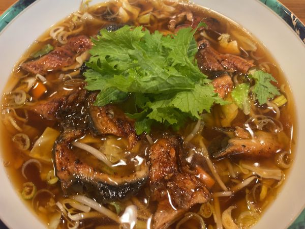 「うなぎのあんかけ旨味麺1100円」@割烹 京枡の写真