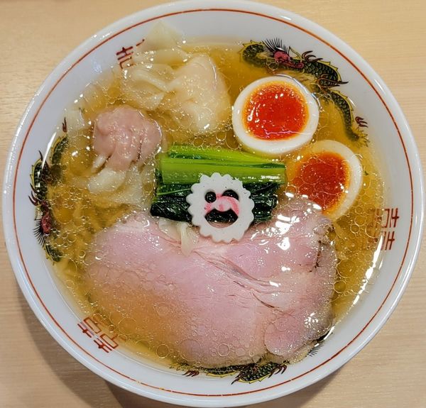 「ちょっとずつワンタン麺(白だし)」@キング製麺の写真