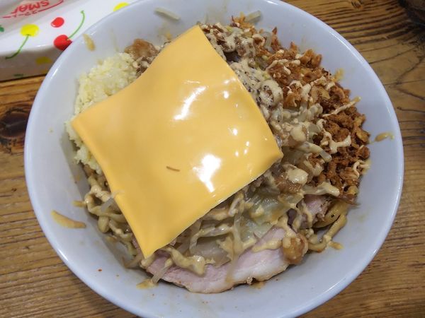 「汁なし（夜Ver.）大蒜脂ガリマヨ＋チーズ　900＋50円」@夢を語れ青森の写真