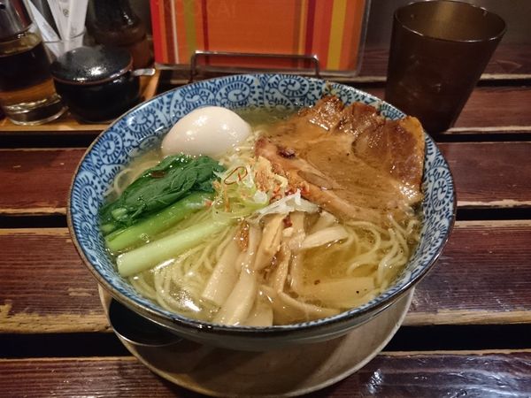 「味玉そば（塩）」@麺屋 空海 参宮橋店の写真