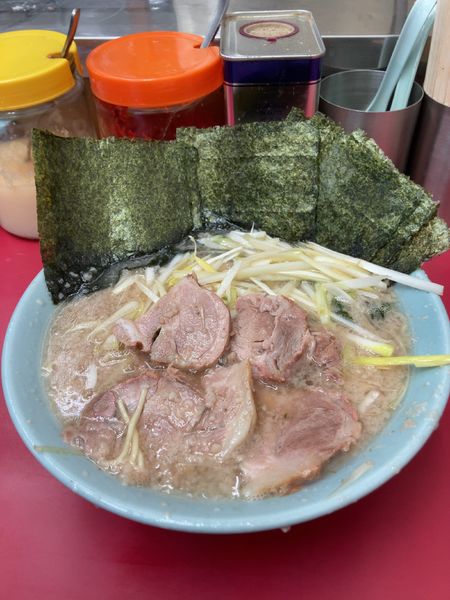 「ネギチャーシューメン+のり5枚　890円」@ラーメンショップ 牛久結束店の写真