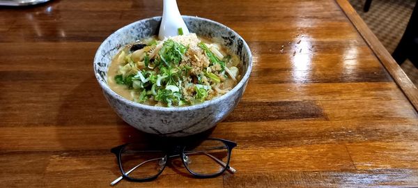 「菜担々麺(ランチタイム大もり無料)」@パンダ 京浜蒲田店の写真