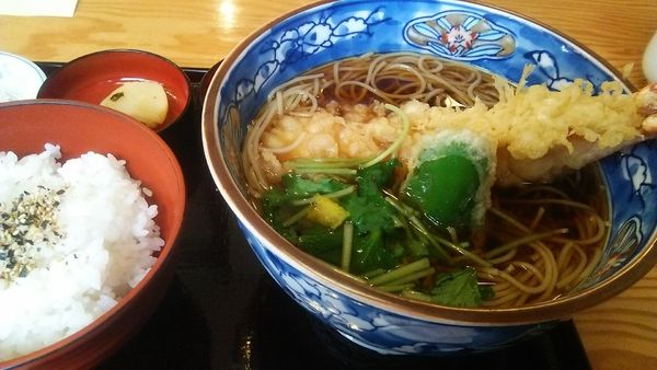 「天ぷらそばセット 1700円」@蕎麦舗 更月の写真