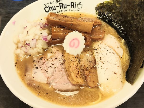 「濃醇重ね鰹の鶏中華そば＋再仕込み極太メンマ」@らーめん専門 Chu-Ru-Ri 2号店の写真