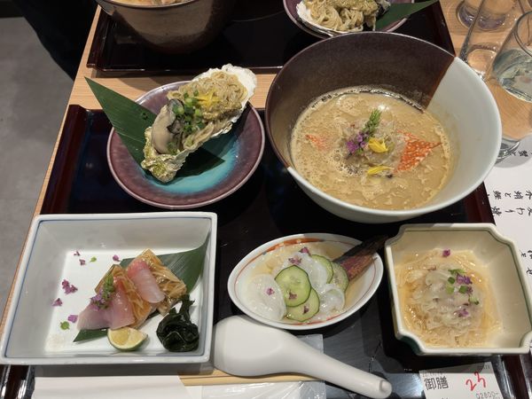 「【寿製麺よしかわ】海鮮麺御膳 うみのそば」@ラーメンWalkerキッチンの写真