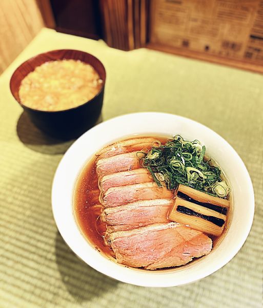 「鴨コンフィ麺」@らーめん 鴨&葱の写真