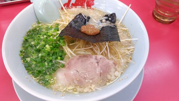 「朝ラーメン　ネギトッピング」@山岡家 松本店の写真
