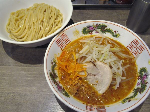 「【限定】辛味噌つけ麺（980円）」@つけめんTETSU 京王モール新宿店の写真