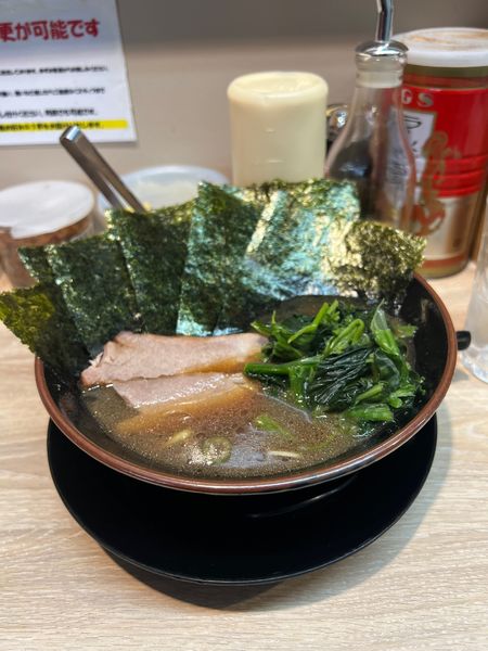 「朝ラーメン600円　のり５枚100円」@ラーメン桜道の写真