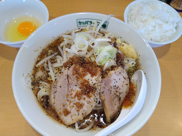 「カッパブラックセット ￥1000」@カッパラーメンの写真