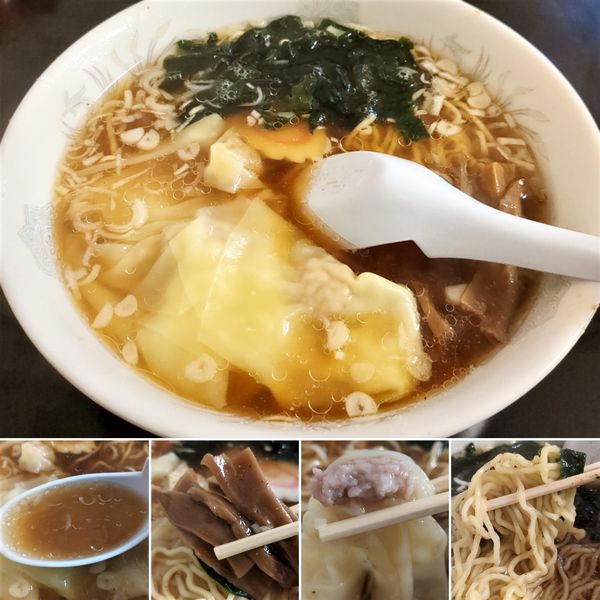 「ワンタンメン　700円」@大釜 本店の写真