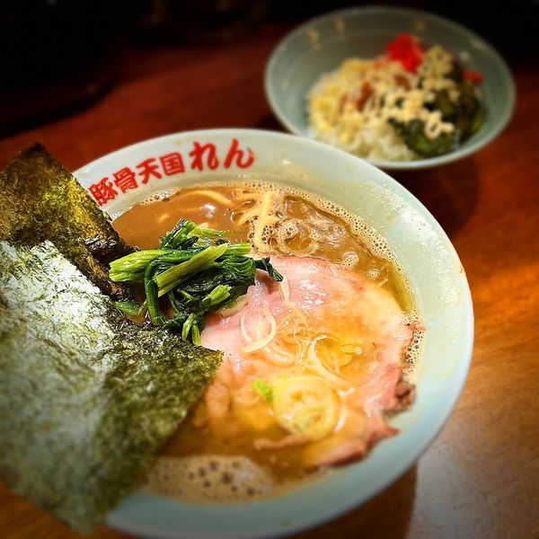「豚骨天国（790円）」@豚骨らーめん れんの写真