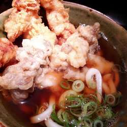 鶏天うどん・舞茸天増し