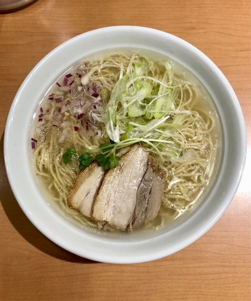 「貝出汁塩そば大盛(800+100)」@貝出汁中華そば ヤスモリの写真