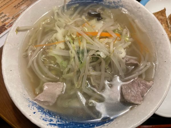 「タンメンギョーザセット800円+ランチライス170円」@中華ダイニング いい田の写真