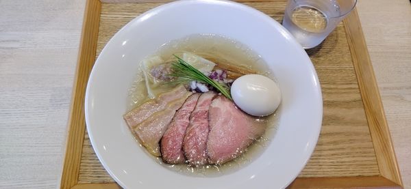 「特製中華蕎麦〈塩〉」@宍道湖しじみ中華蕎麦 琥珀 東京本店の写真