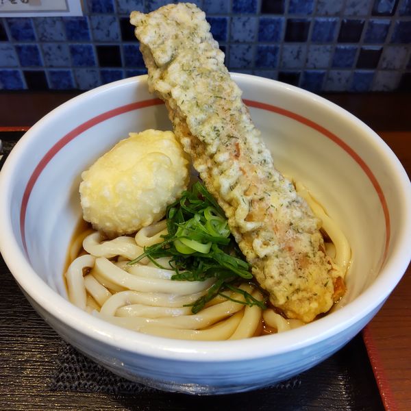 「ちく玉天ぶっかけ（温並）（￥690）」@たまやの写真