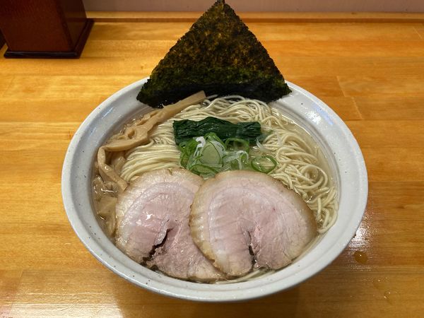 「塩そば・大盛」@麺処 諭吉 筑西玉戸店の写真