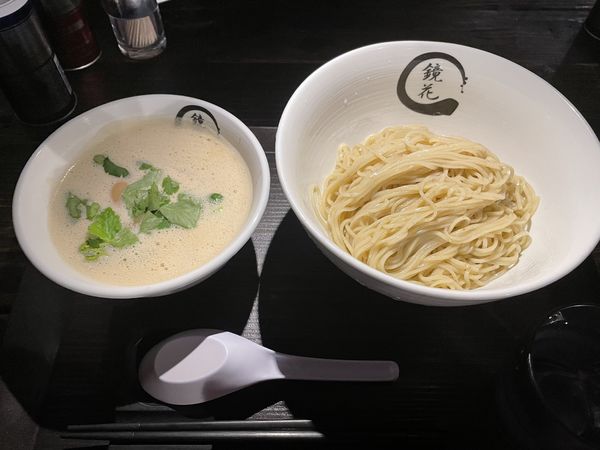 「鶏白湯ラーメン(塩) つけ麺変更」@らーめん愉悦処 鏡花の写真