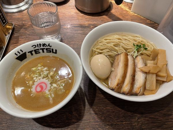 「特製つけ麺(あつもり)」@つけめんTETSU 壱の木戸 水戸店の写真