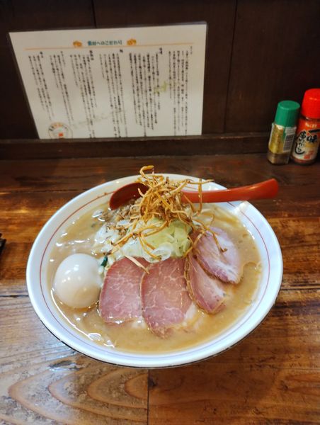 「特製味噌ラーメン　大盛　1200円」@東京味噌らーめん 鶉の写真