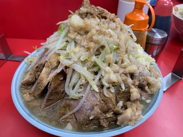 「大豚 ニンニクアブラマシマシ」@ラーメン二郎 一橋学園店の写真