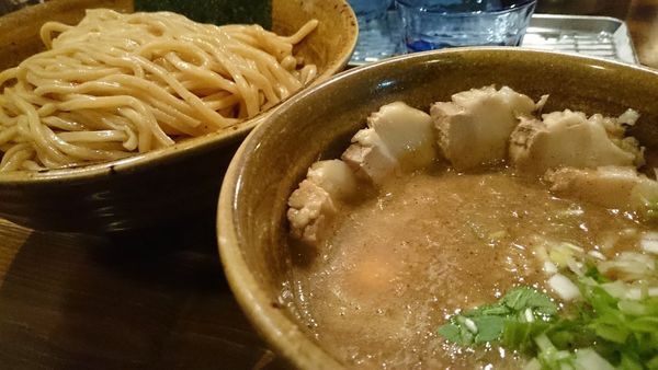 「ベジポタ肉増しつけ麺 胚芽麺」@ベジポタつけ麺 えん寺の写真