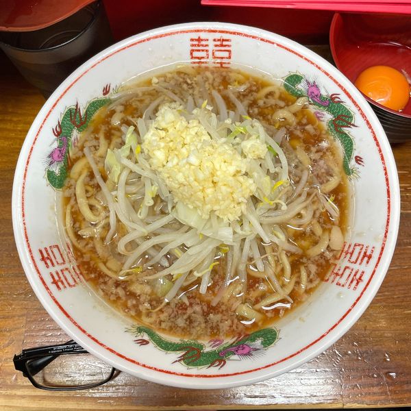 「ラーメン（ぽんず追加）」@ザ・ラーメンスモールアックスの写真