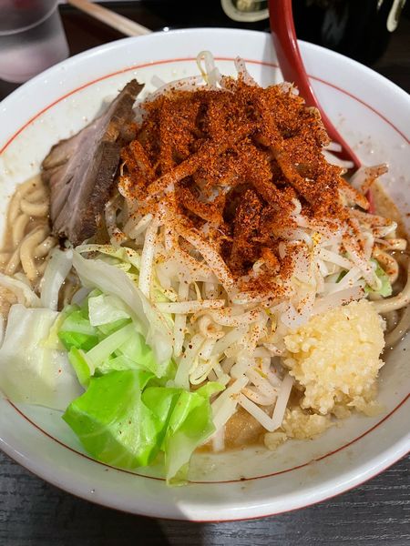 「いな郎 醤油 ニンニクトウガラシ」@三鷹食堂いなりの写真