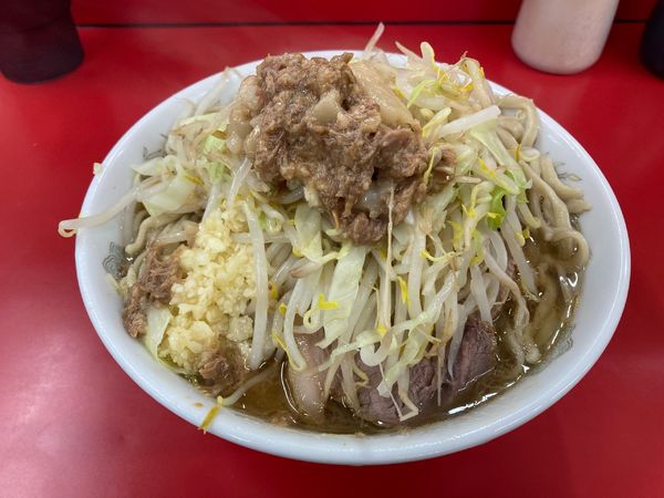 「小ラーメン・アブラ、ニンニク」@ラーメン二郎 ひたちなか店の写真
