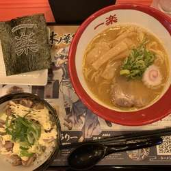 一楽ラーメン（みそとんこつ）＋マヨチャーシュー丼