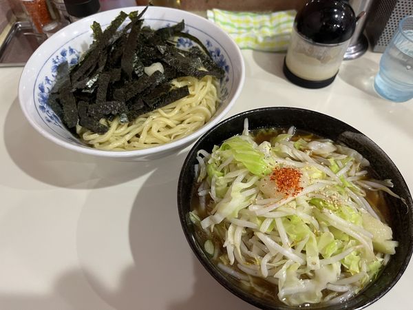 「もり野菜 920円 (麺カタメ)刻み海苔 80円」@所沢大勝軒の写真