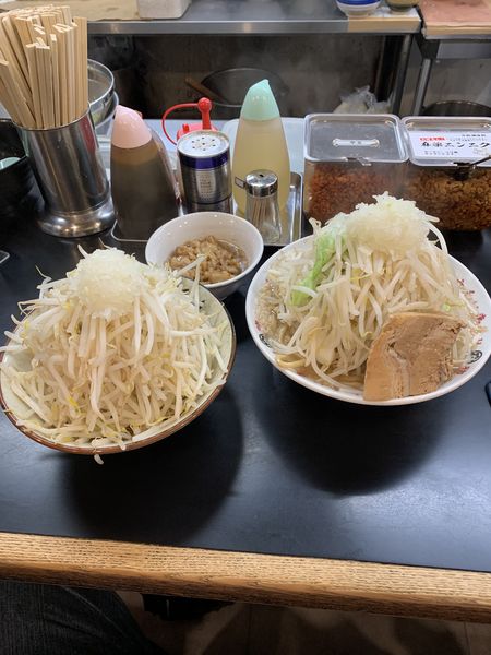 「ラーメン＋野菜マシマシ＋脂」@山勝角ふじ 南流山店の写真