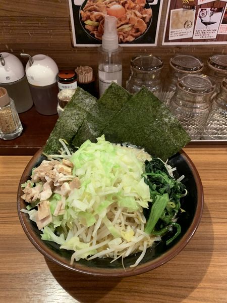 「ベジタブル家系」@横浜家系ラーメン 横浜道 野田蕃昌店の写真