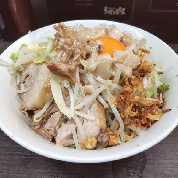 「小ラーメン（￥780）＋汁なし（￥100）」@ラーメンピースの写真