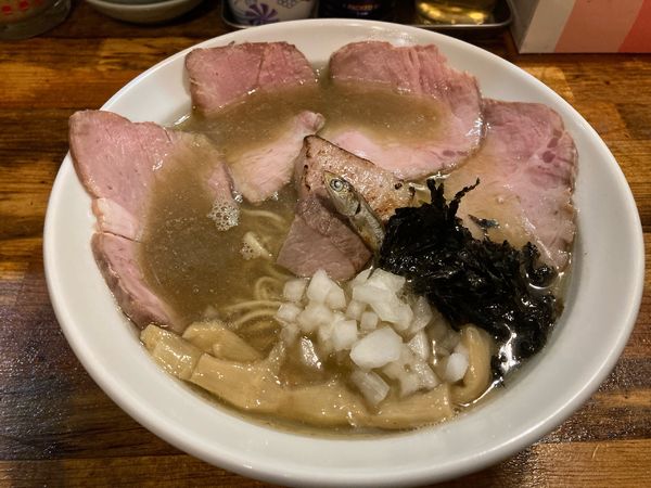 「肉増し豊岡煮干し蕎麦」@青春餃子の写真